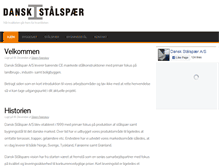 Tablet Screenshot of danskstaalspaer.dk